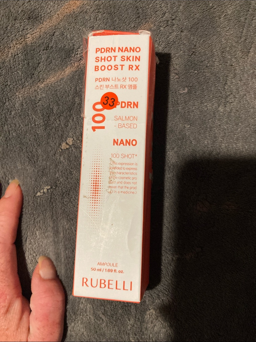 PDRN Nano Shot Skin Boost RX Salmon-Based Serum – White & Coral